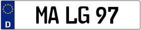 Trailer License Plate